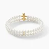 Histoire d'Or Bracelet Silene 2 Rangs Or Jaune Perle De Culture