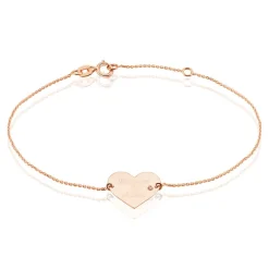 Histoire d'Or Bracelet Sofia Coeur Or Rose Oxyde De Zirconium