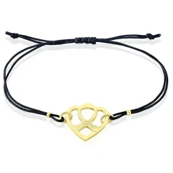 Bracelet Solidaire Lutte Contre Le Cancer Laiton Doré-Histoire d'Or Outlet