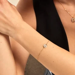 Histoire d'Or Bracelet Sunlight Or Jaune Nacre