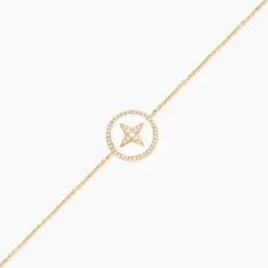 Histoire d'Or Bracelet Sweet Rosace Or Jaune Oxyde De Zirconium