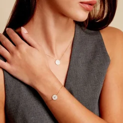 Histoire d'Or Bracelet Sweet Rosace Or Jaune Oxyde De Zirconium