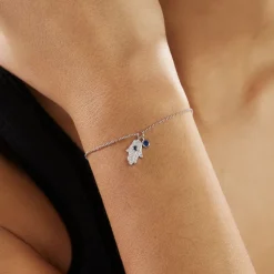 Bracelet Symbolique Argent Blanc Oxyde De Zirconium-Histoire d'Or Clearance