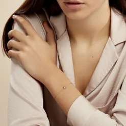 Bracelet Tallulah Argent Rose Pierre De Synthese-Histoire d'Or Discount