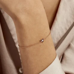 Bracelet Tallulah Argent Rose Pierre De Synthese-Histoire d'Or Discount