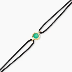 Histoire d'Or Bracelet Tere Or Jaune Emeraude