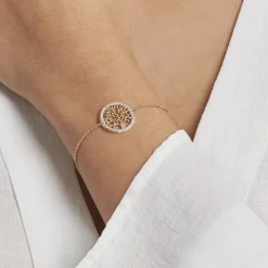 Histoire d'Or Bracelet Theolina Plaqué Or Jaune Oxyde De Zirconium