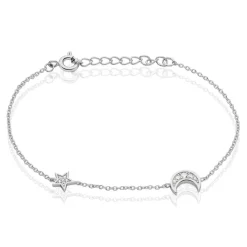 Histoire d'Or Bracelet Theoline Argent Blanc Oxyde De Zirconium