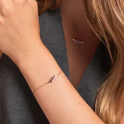 Bracelet Tiara Or Jaune Améthyste Oxyde De Zirconium-Histoire d'Or Best