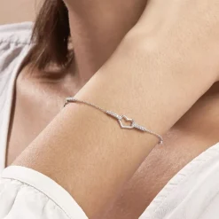 Bracelet Triple Argent Blanc Oxyde De Zirconium-Histoire d'Or New