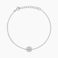 Histoire d'Or Bracelet Trivia Argent Blanc Oxyde De Zirconium
