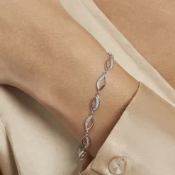 Bracelet Tulin Argent Blanc Oxyde De Zirconium-Histoire d'Or Sale