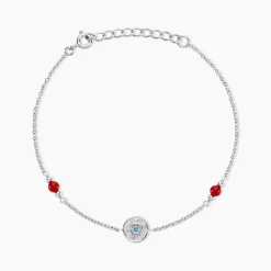Histoire d'Or Bracelet Umah Argent Blanc Corail Oxyde De Zirconium