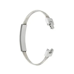 Histoire d'Or Bracelet Valentin Acier Bicolore Oxyde De Zirconium