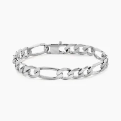 Histoire d'Or Bracelet Vivian Maille Alternee 1/3 Argent Blanc