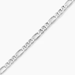 Histoire d'Or Bracelet Vivian Maille Alternee 1/3 Argent Blanc