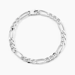 Bracelet Vivian Maille Alternee 1/3 Argent Blanc-Histoire d'Or Sale