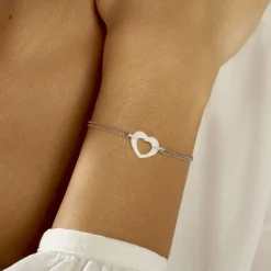 Histoire d'Or Bracelet Vivianne Argent Blanc Oxyde De Zirconium Et Céramique