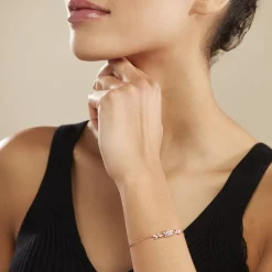 Histoire d'Or Bracelet Wanda Argent Rose Oxyde De Zirconium