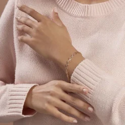 Histoire d'Or Bracelet William Plaqué Or Jaune