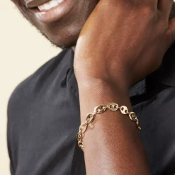 Histoire d'Or Bracelet William Plaqué Or Jaune