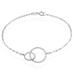 Bracelet Yalaz Argent Blanc Oxyde De Zirconium-Histoire d'Or Discount