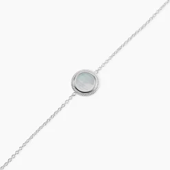 Bracelet Zea Argent Blanc Nacre-Histoire d'Or Discount