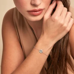 Bracelet Zea Argent Blanc Nacre-Histoire d'Or Discount