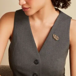 Broche Kamara Plaqué Or Jaune-Histoire d'Or New