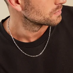 Histoire d'Or Chaine Donte Argent Blanc