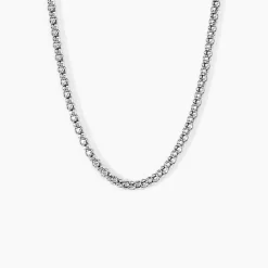 Histoire d'Or Chaine Nahila Argent Blanc