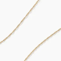 Chaîne Alicianeae Maille Singapour Or Jaune-Histoire d'Or Clearance
