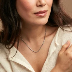 Chaîne Azul Argent Blanc-Histoire d'Or Discount