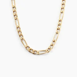 Histoire d'Or Chaîne Bixente Maille Alternee 1/3 Plaqué Or Jaune