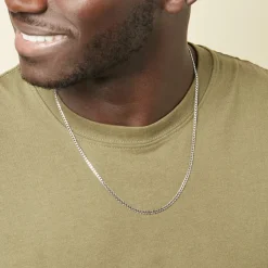 Chaîne Casper Maille Gourmette Argent Blanc-Histoire d'Or Best