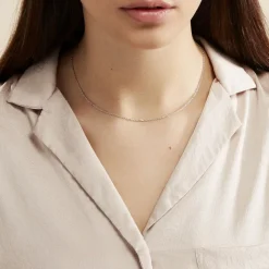 Histoire d'Or Chaîne Claudine Maille Forçat Argent Blanc