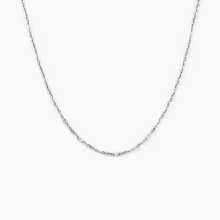 Chaîne Claudine Maille Forçat Argent Blanc-Histoire d'Or Online