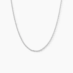 Chaîne Claudine Maille Forçat Argent Blanc-Histoire d'Or Online