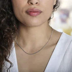 Histoire d'Or Chaîne Clementine Argent Blanc