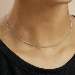 Chaîne Clementine Argent Blanc-Histoire d'Or Hot