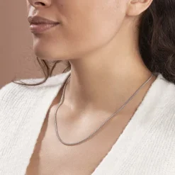 Histoire d'Or Chaîne Clementine Argent Blanc