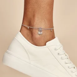 Histoire d'Or Chaîne De Cheville Argent Blanc Tangui Oxydes De Zirconium