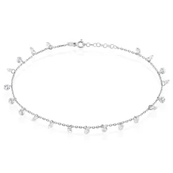 Chaîne De Cheville Carolaine De Zirconium-Histoire d'Or Discount