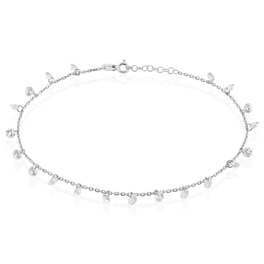 Chaîne De Cheville Carolaine De Zirconium-Histoire d'Or Discount