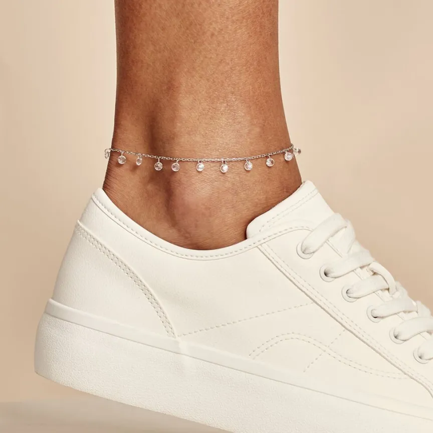 Chaîne De Cheville Carolaine De Zirconium-Histoire d'Or Discount