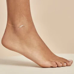 Histoire d'Or Chaîne De Cheville Esparcette Or Jaune