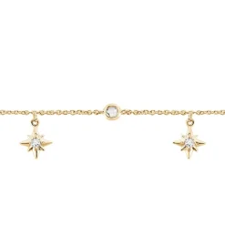 Histoire d'Or Chaîne De Cheville Lenka Plaqué Or Jaune Oxyde De Zirconium