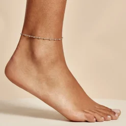 Chaîne De Cheville Minia Argent Blanc-Histoire d'Or Outlet