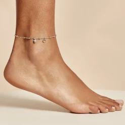 Chaîne De Cheville Minia Argent Blanc-Histoire d'Or Outlet