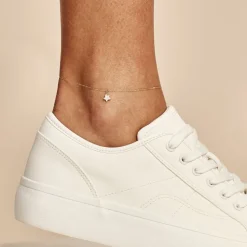 Histoire d'Or Chaîne De Cheville Valentiane Or Jaune Oxyde De Zirconium